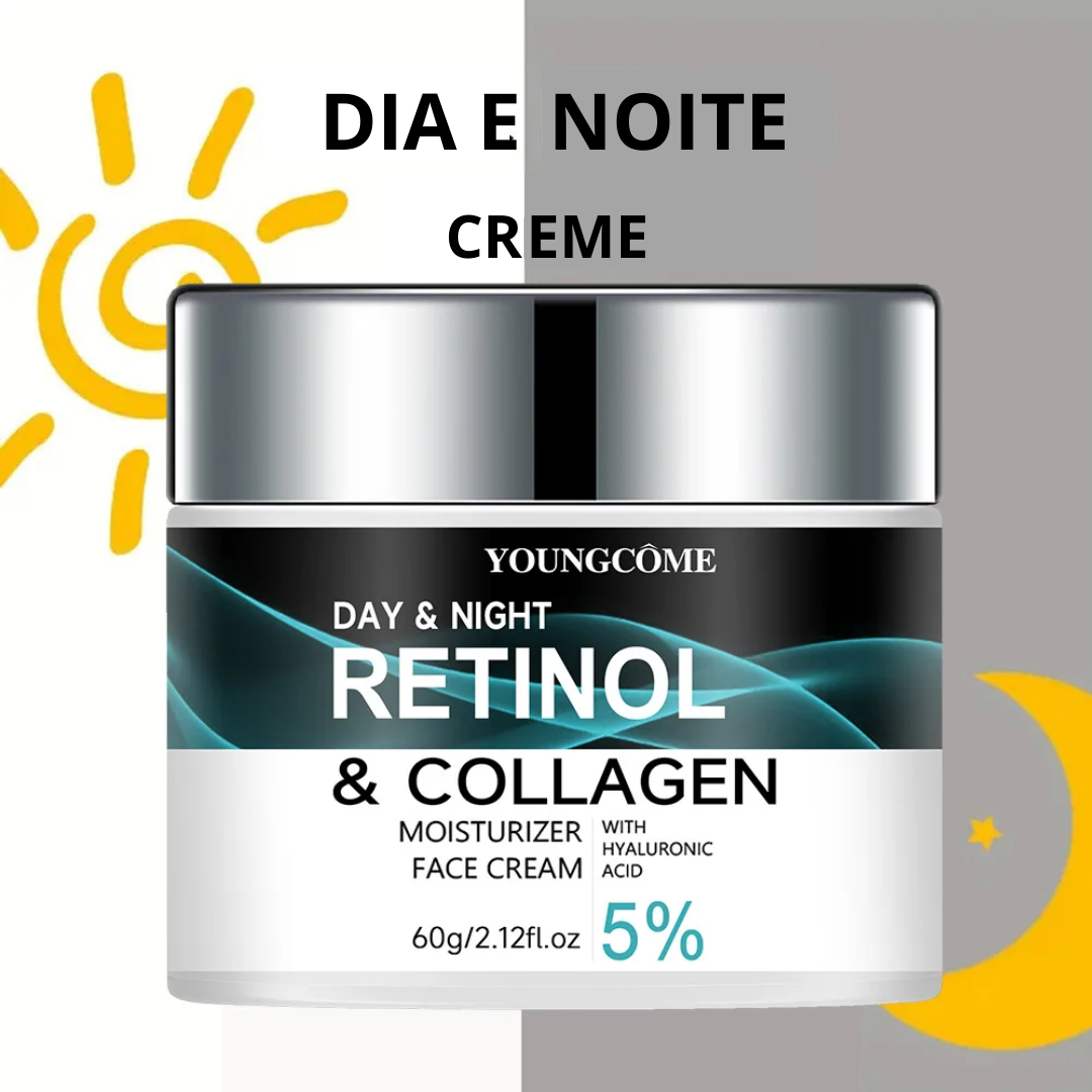 Creme Hidratante Dia e Noite - Retinol + Colágeno + Vitamina E