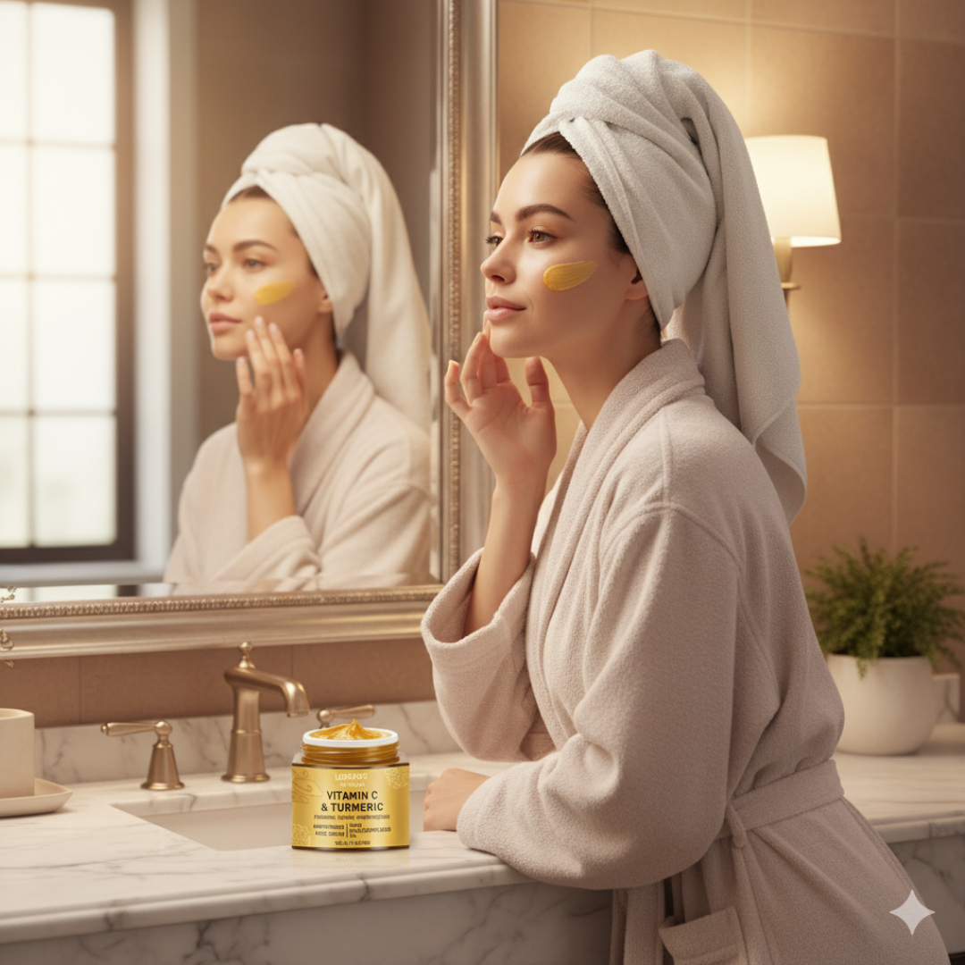 Hidratante Facial Revitalizante com Vitamina C e Cúrcuma