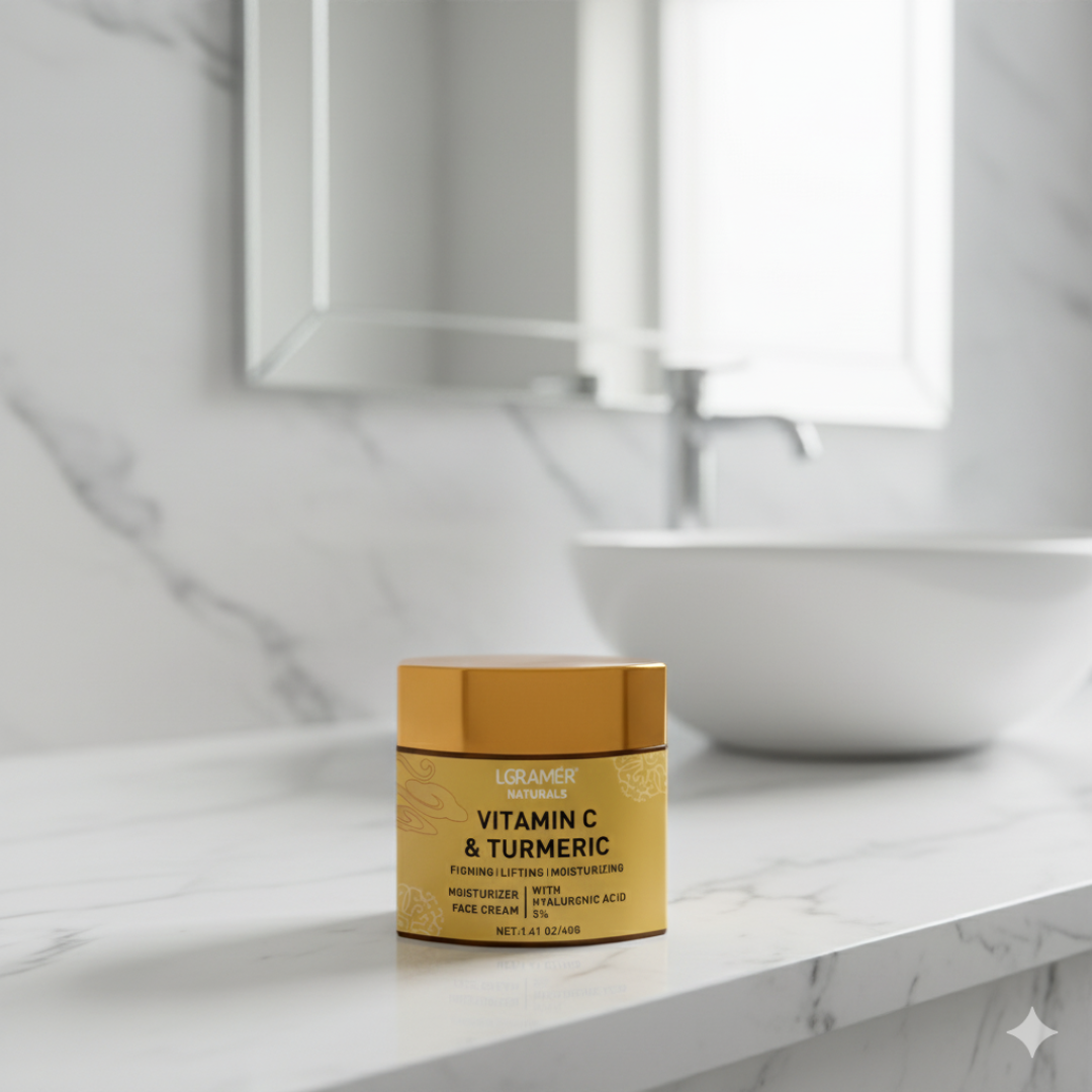 Hidratante Facial Revitalizante com Vitamina C e Cúrcuma