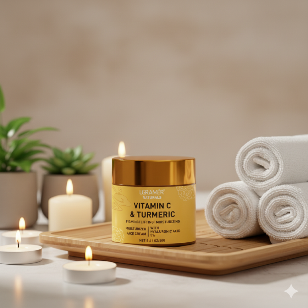 Hidratante Facial Revitalizante com Vitamina C e Cúrcuma