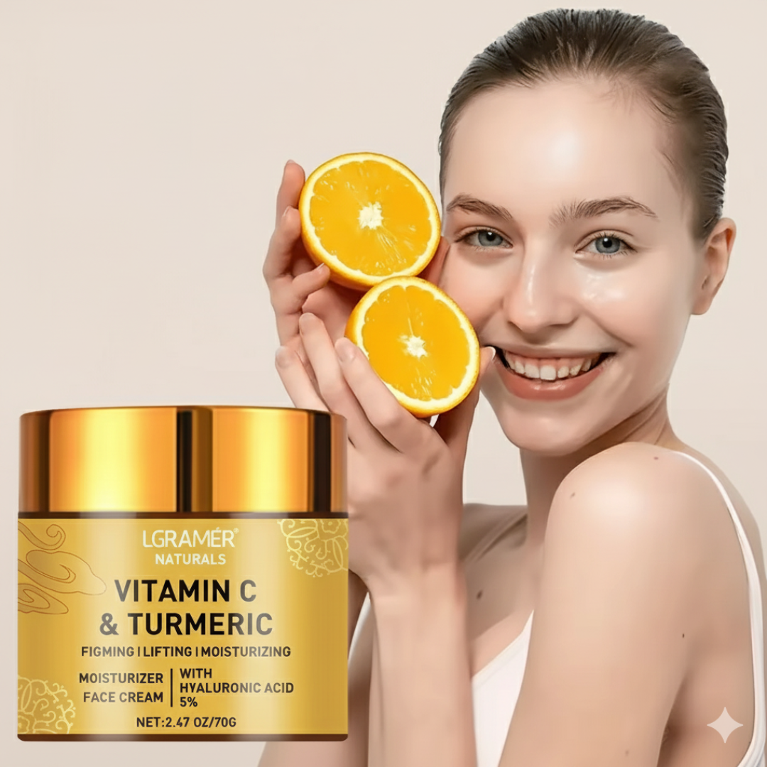 Hidratante Facial Revitalizante com Vitamina C e Cúrcuma