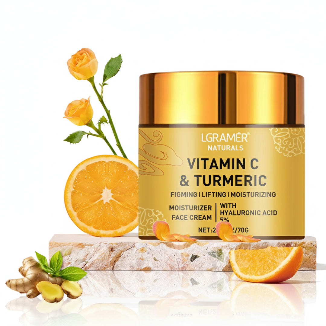 Hidratante Facial Revitalizante com Vitamina C e Cúrcuma