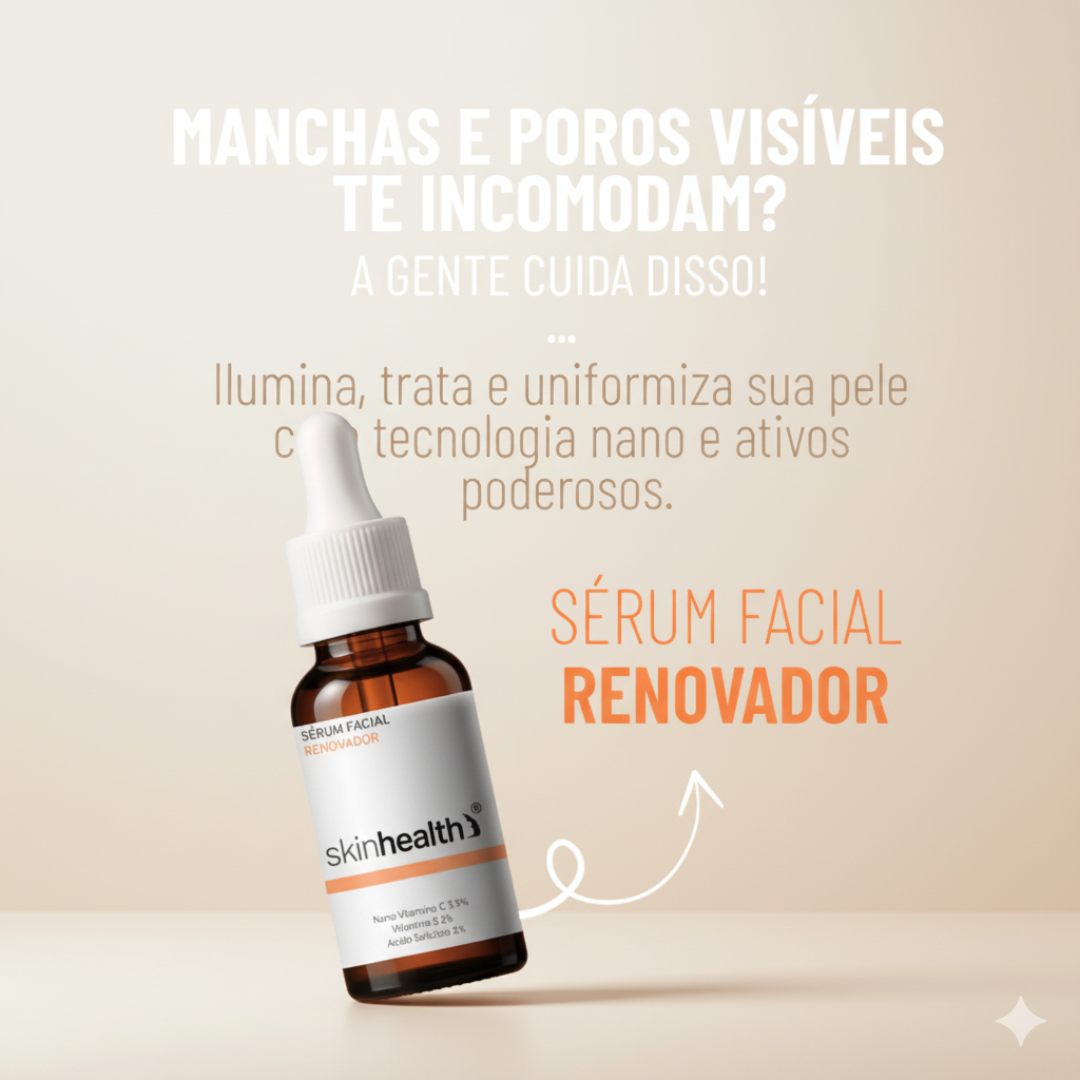Sérum Renovador - Blend de Nano Vitamina C e E