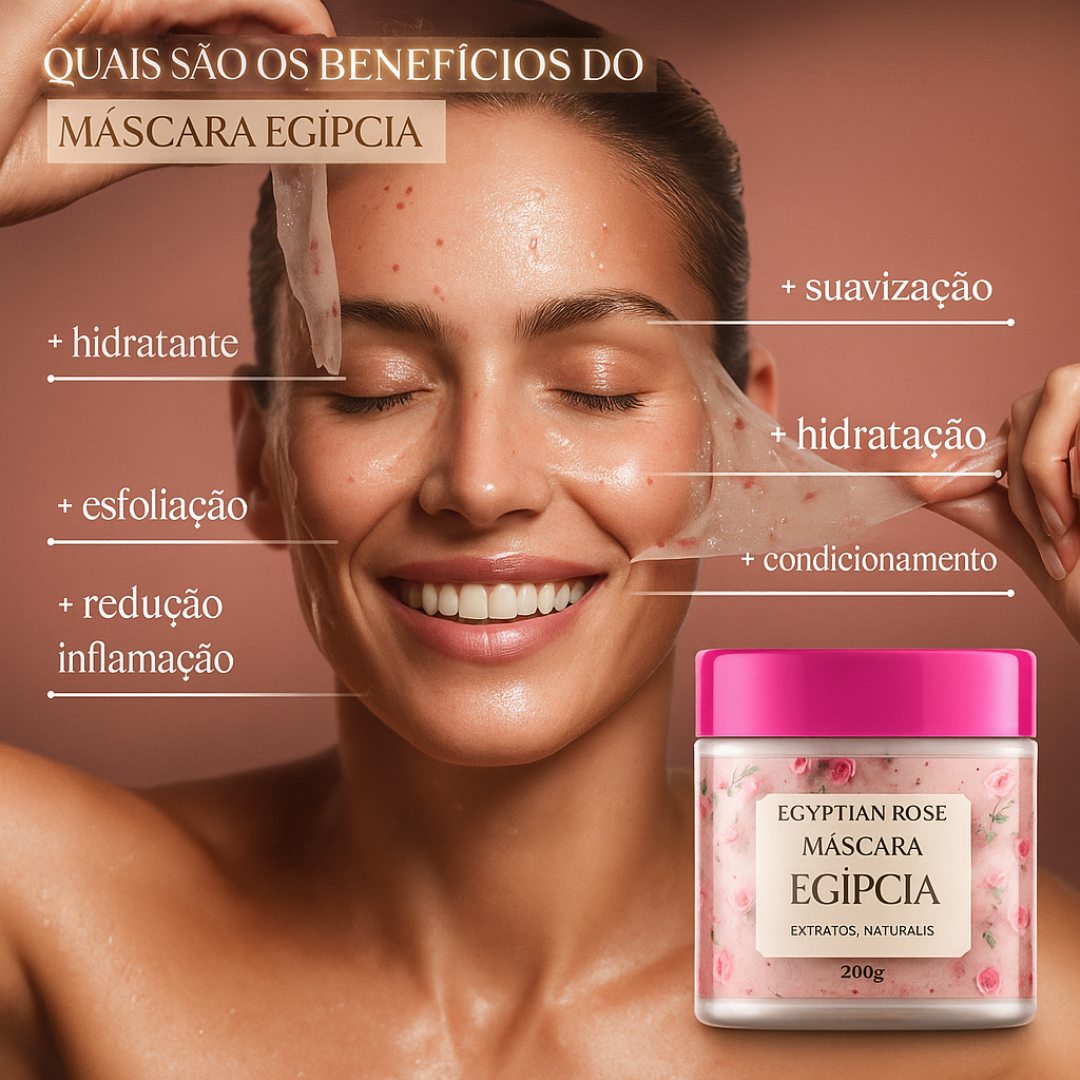 máscara em gel egípcia