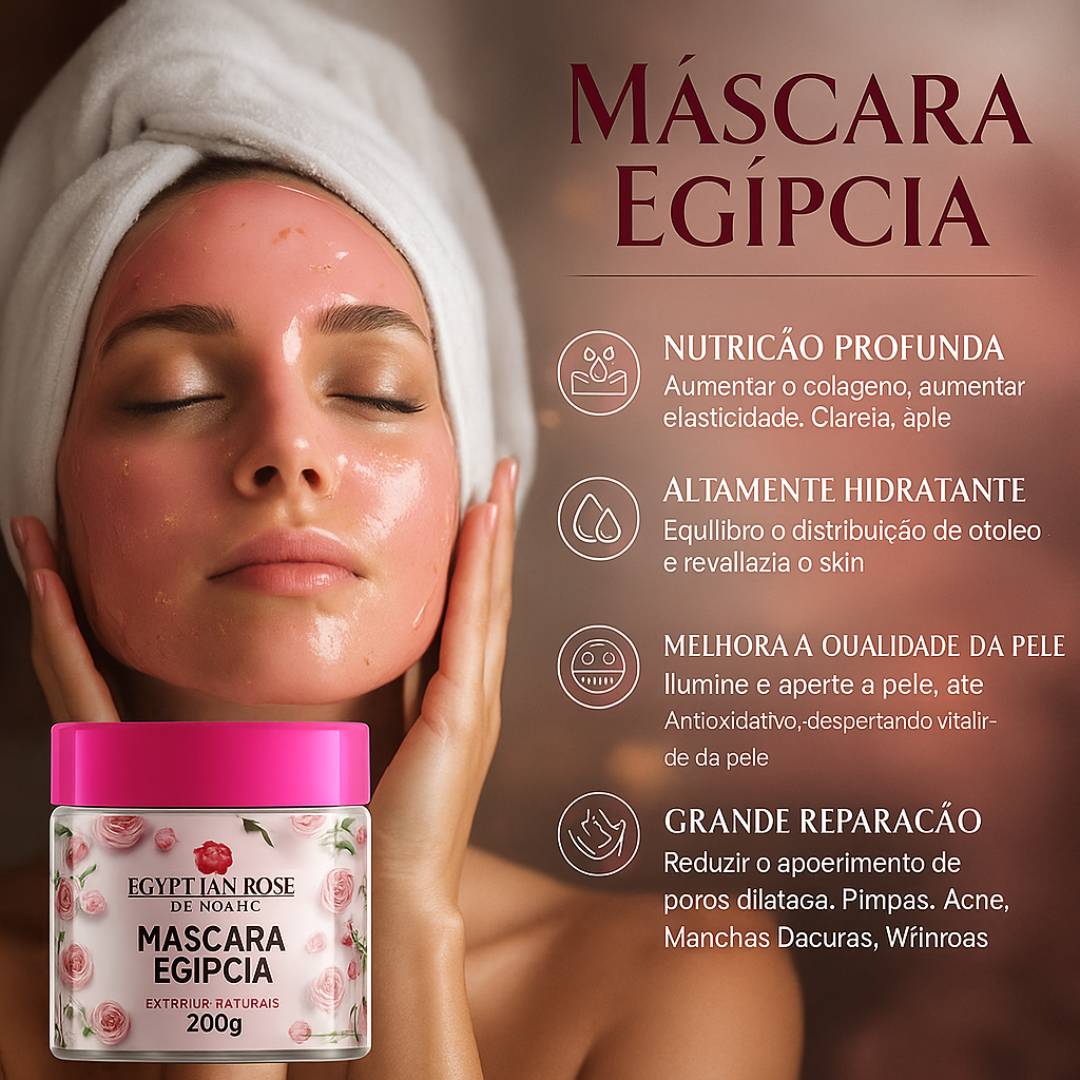 máscara em gel egípcia