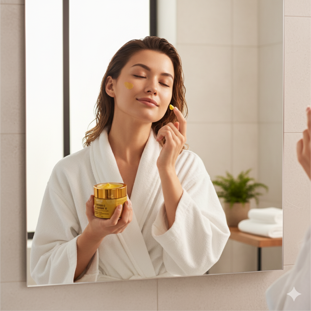 Hidratante Facial Revitalizante com Vitamina C e Cúrcuma