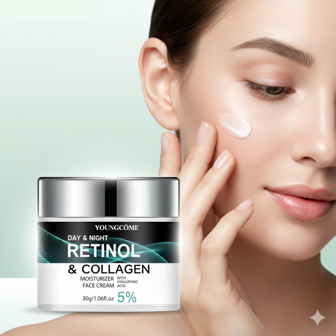 Creme Hidratante Dia e Noite - Retinol + Colágeno + Vitamina E