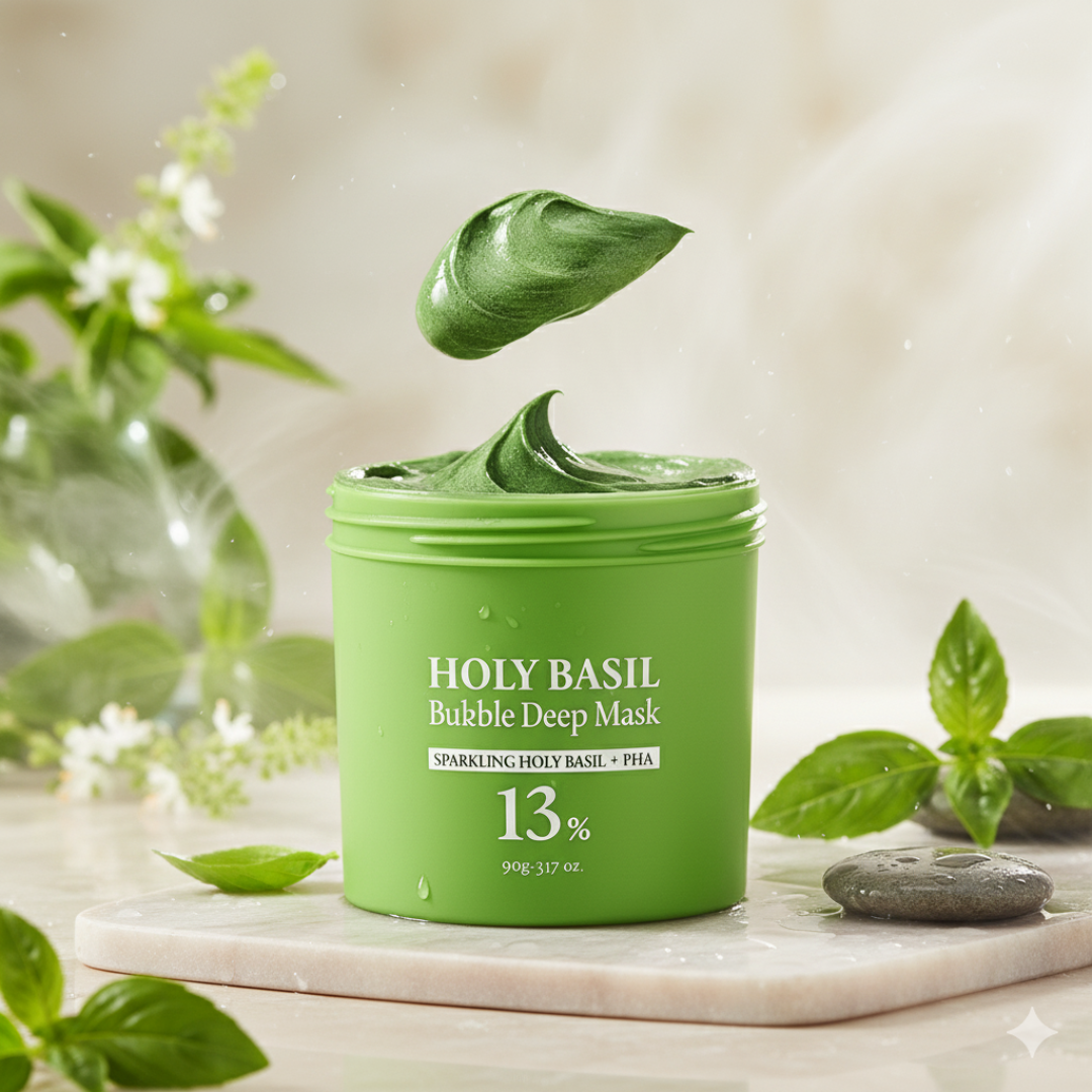 Holy Basil - Máscara Facial de Manjericão