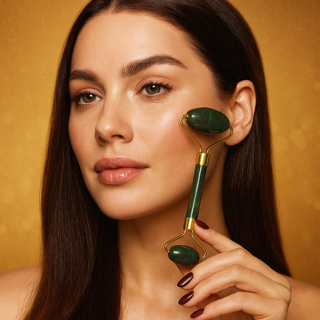 Rolinho de Jade + Gua Sha (Kit Massagem Facial)