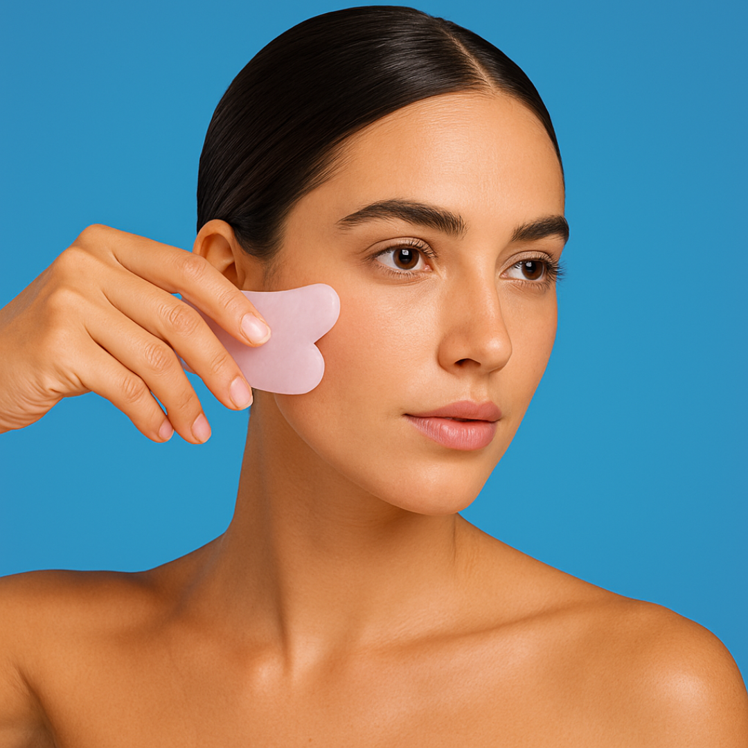 Rolinho de Jade + Gua Sha (Kit Massagem Facial)