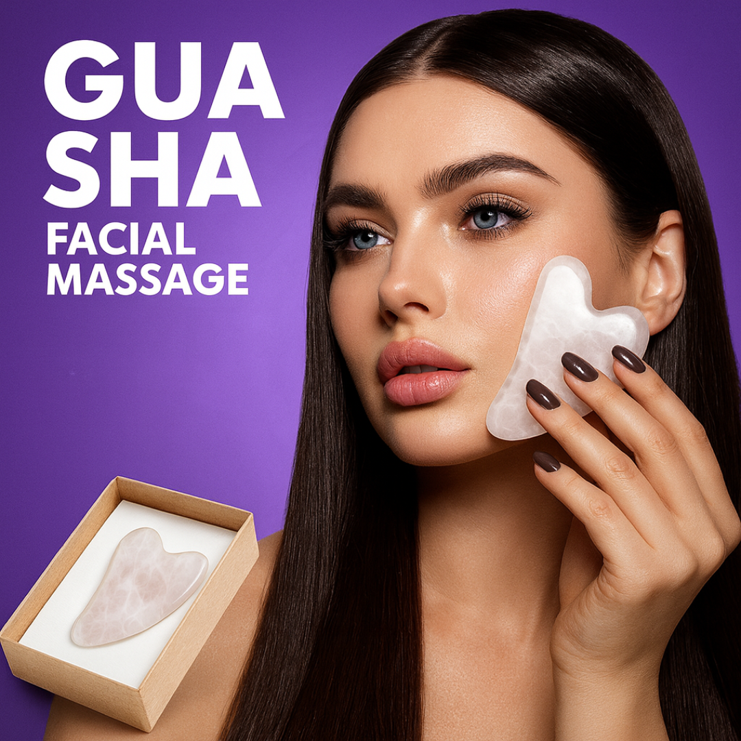 Rolinho de Jade + Gua Sha (Kit Massagem Facial)