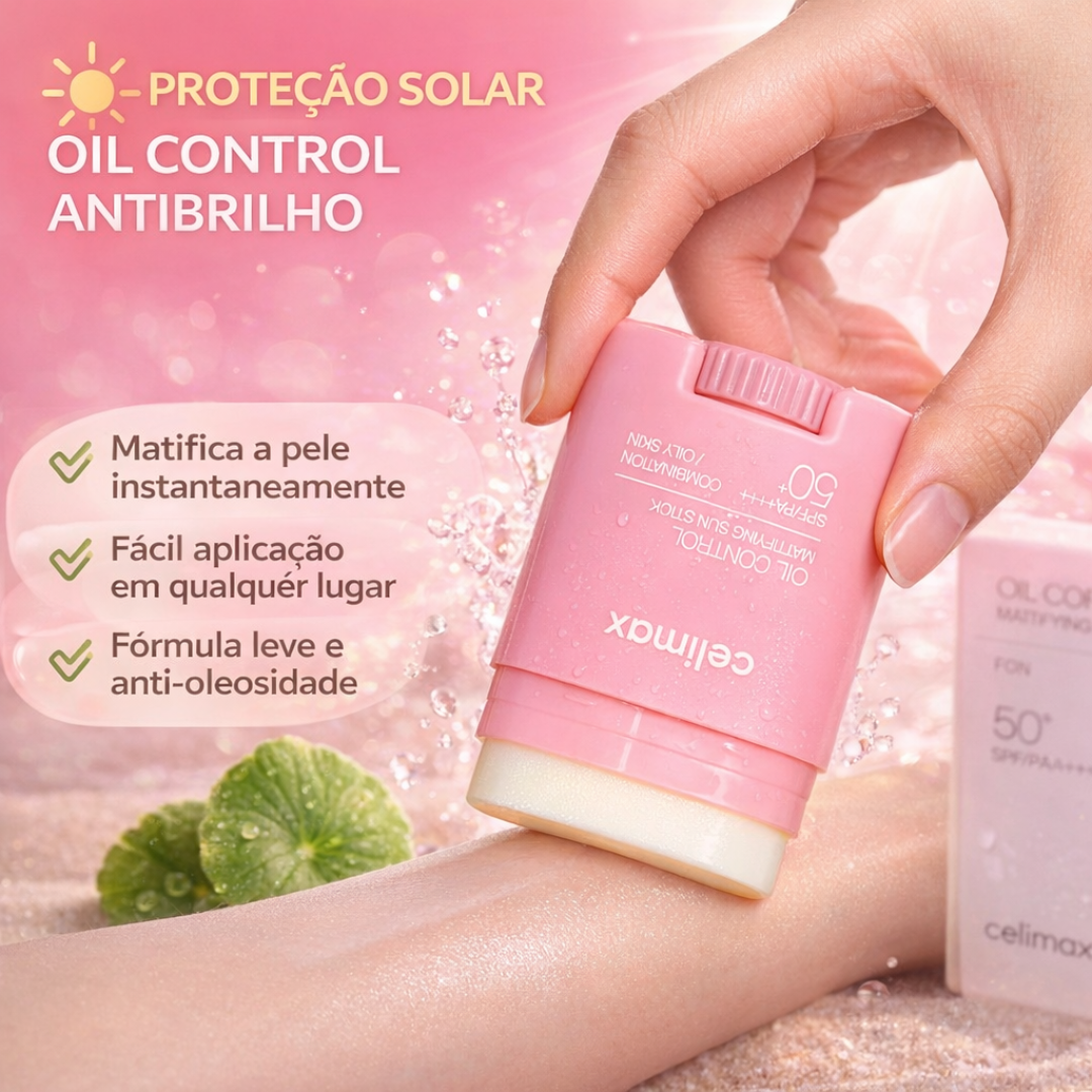Celimax Oil Control Mattifying Sun Stick - Protetor Solar em Bastão