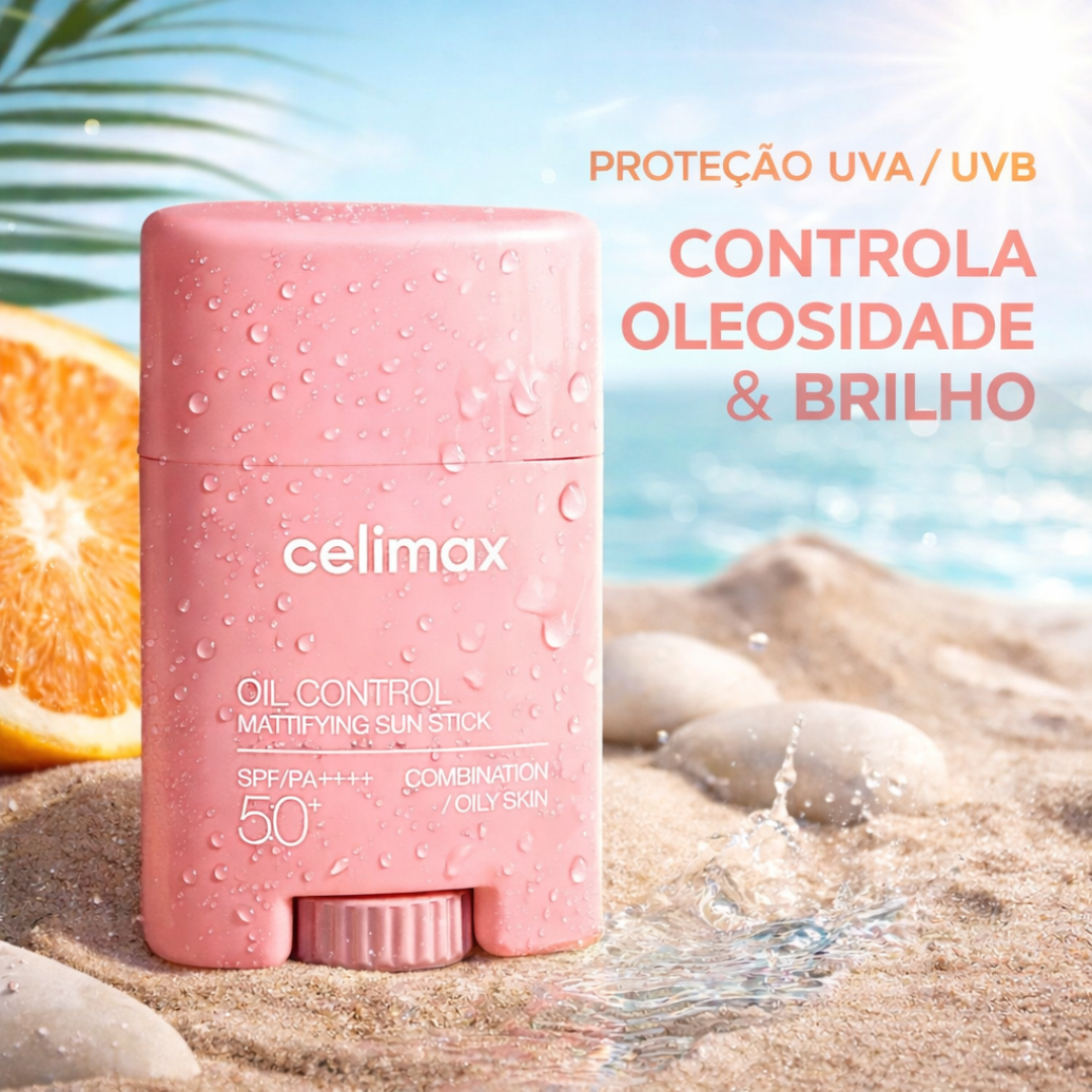 Celimax Oil Control Mattifying Sun Stick - Protetor Solar em Bastão