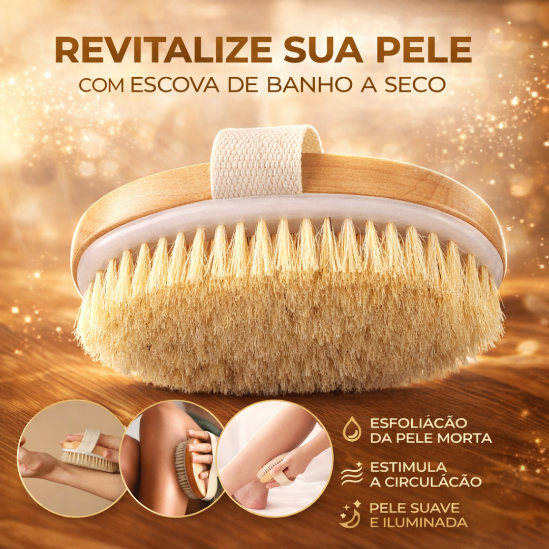 Escova Seca Para Esfoliação Corporal