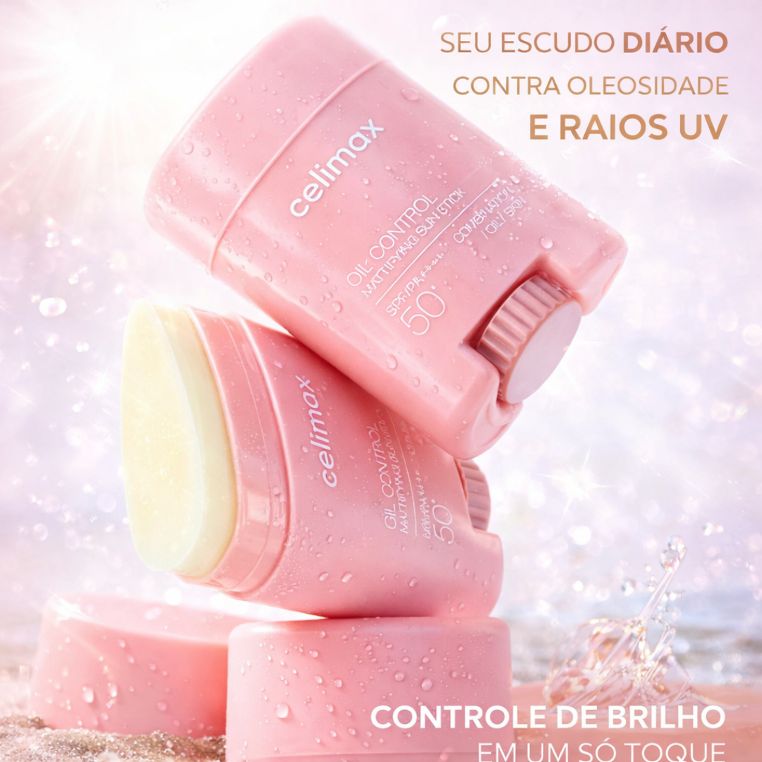 Celimax Oil Control Mattifying Sun Stick - Protetor Solar em Bastão