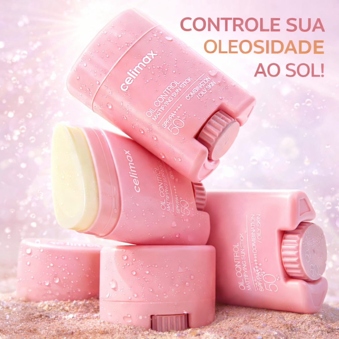 Celimax Oil Control Mattifying Sun Stick - Protetor Solar em Bastão