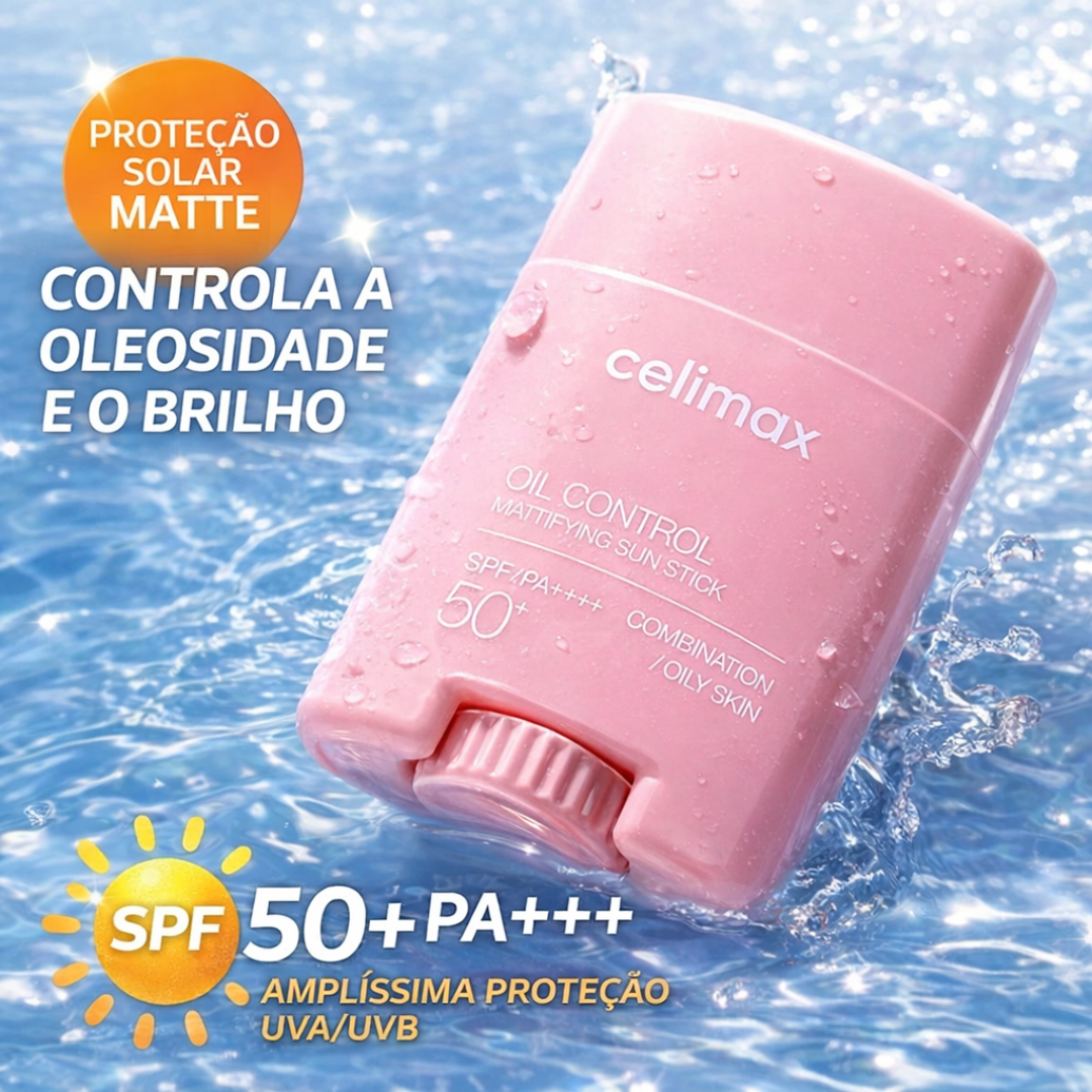 Celimax Oil Control Mattifying Sun Stick - Protetor Solar em Bastão