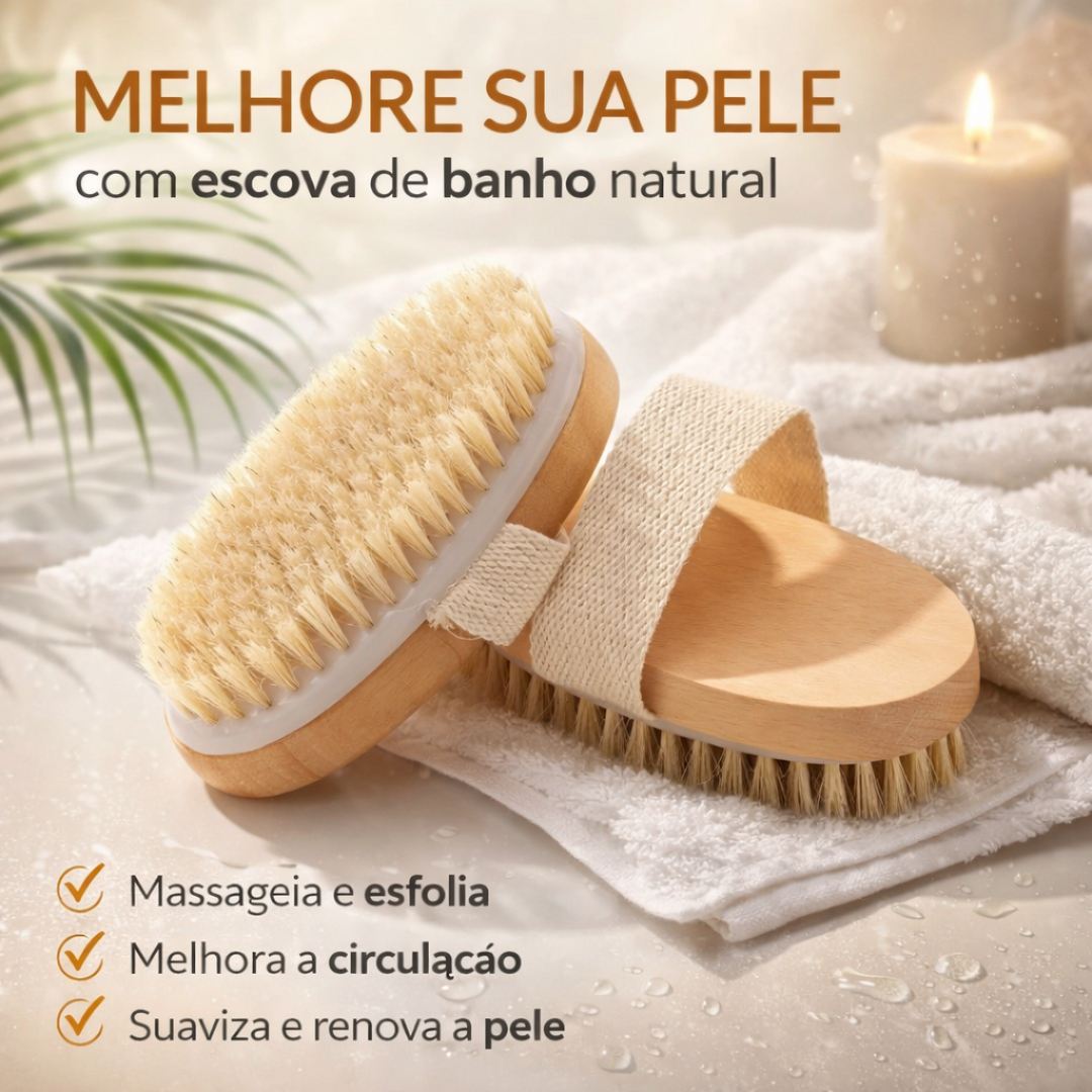 Escova Seca Para Esfoliação Corporal