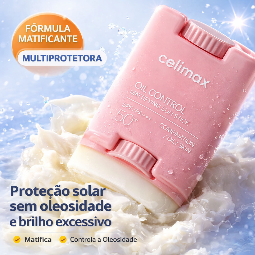 Celimax Oil Control Mattifying Sun Stick - Protetor Solar em Bastão