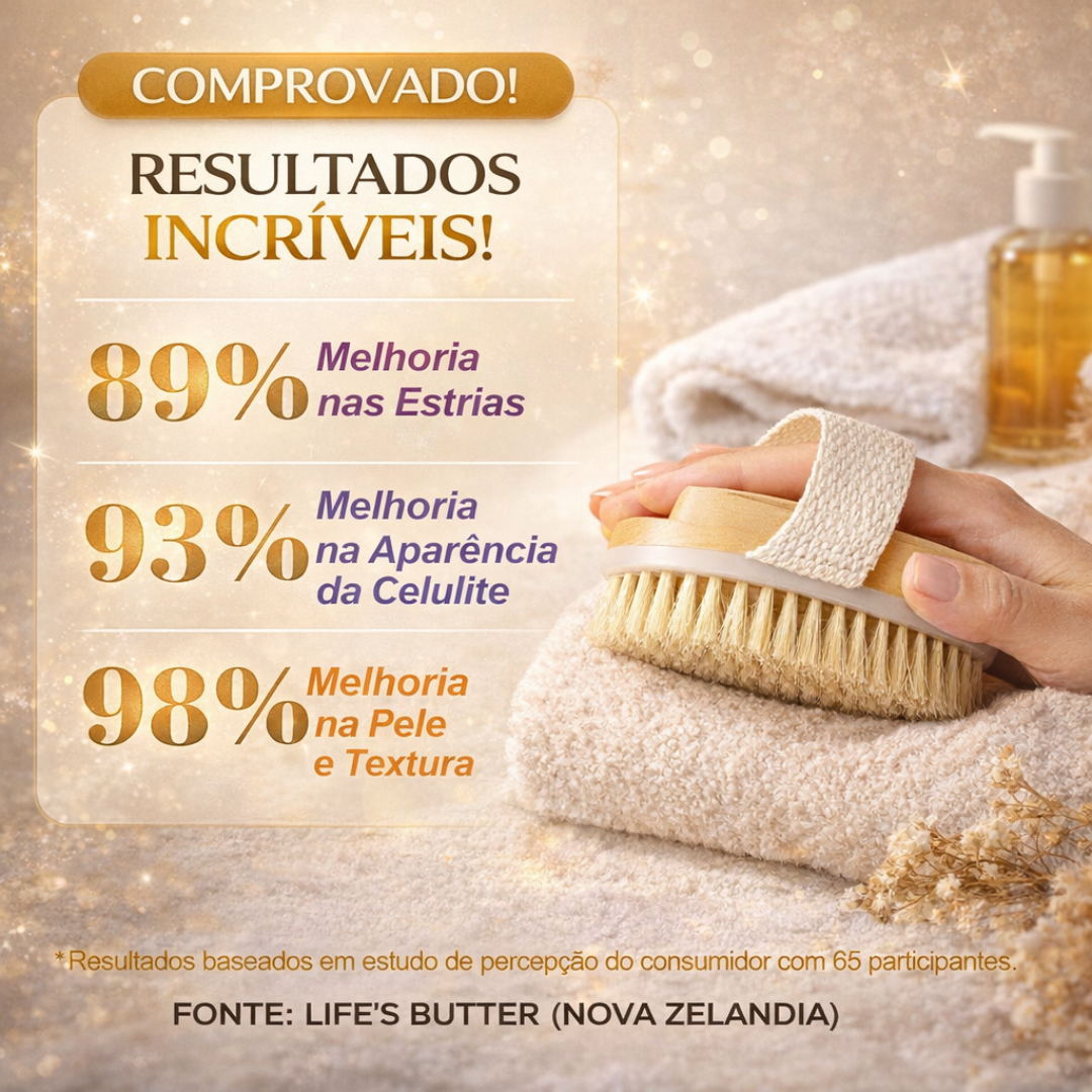Escova Seca Para Esfoliação Corporal