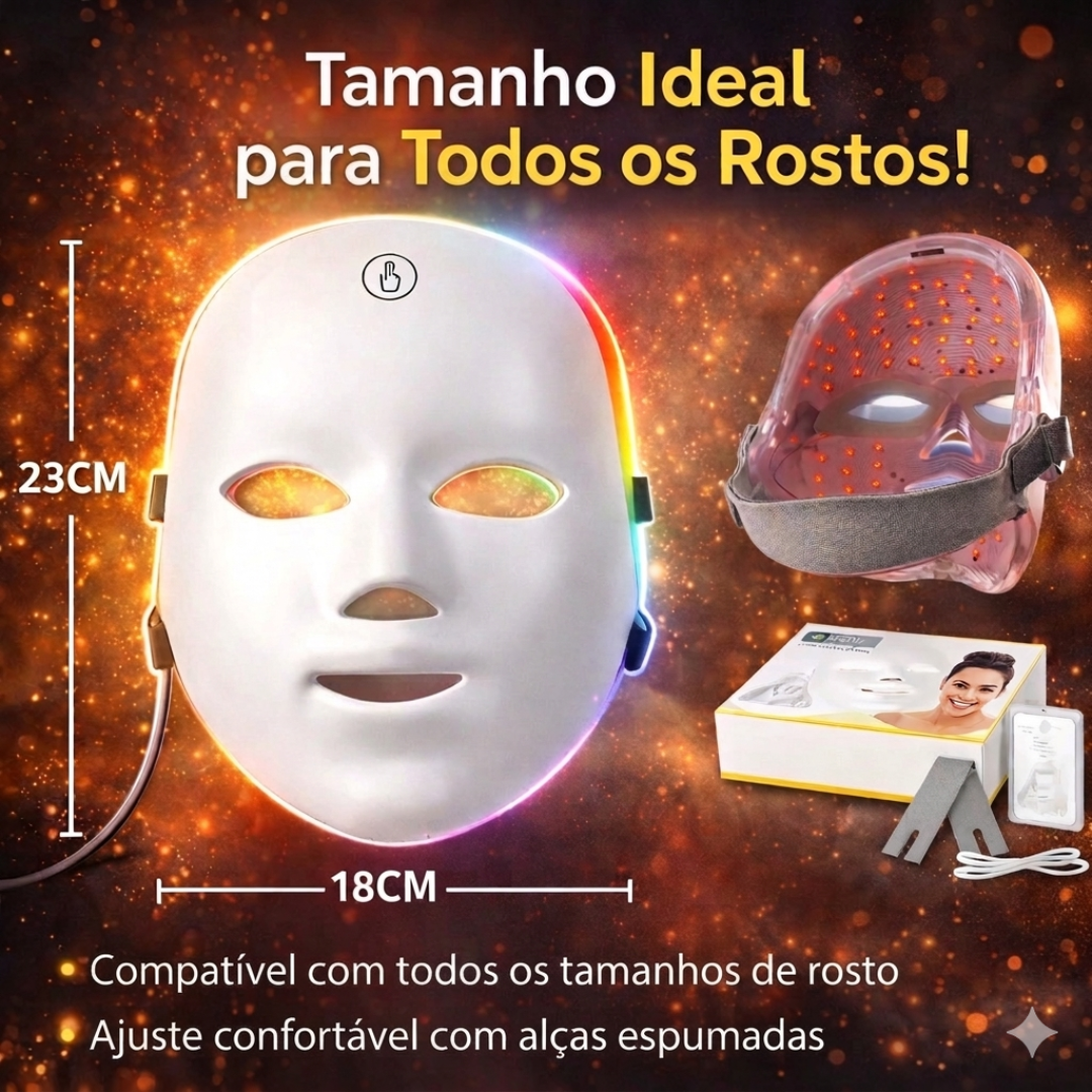 Máscara de LED Facial - Fototerapia