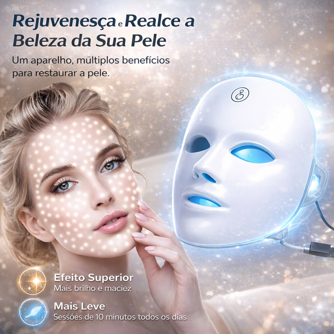 Máscara de LED Facial - Fototerapia