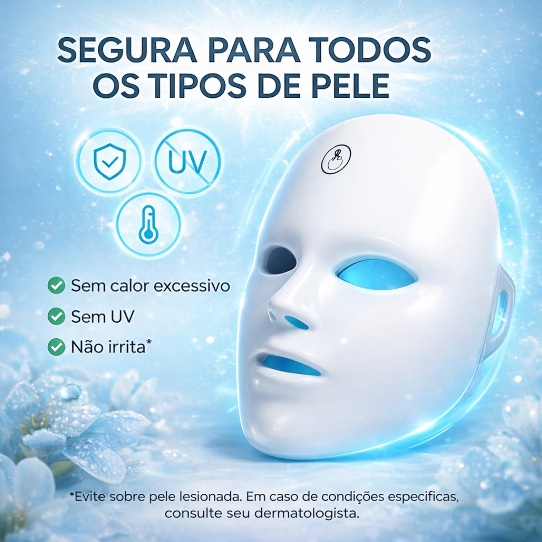 Máscara de LED Facial - Fototerapia