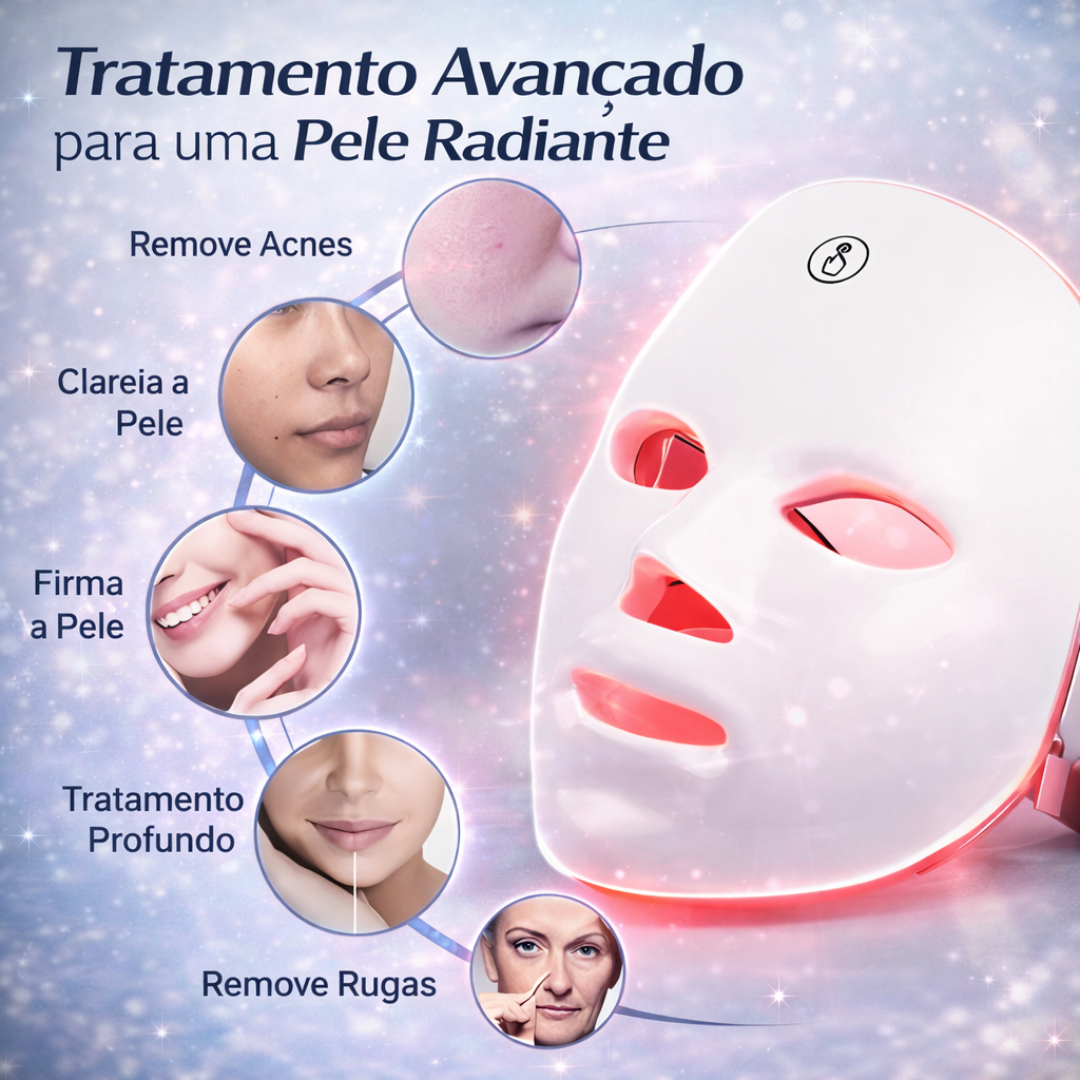 Máscara de LED Facial - Fototerapia