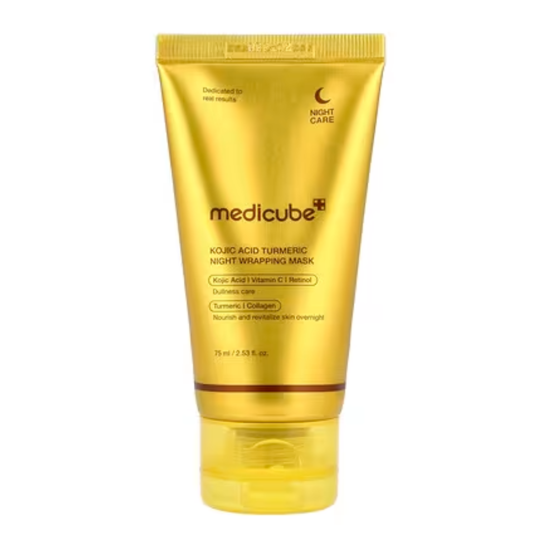 Medicube Kojic Acid Turmeric Night Wrapping Mask - Máscara Facial Noturna
