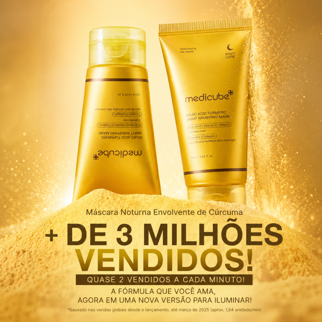 Medicube Kojic Acid Turmeric Night Wrapping Mask - Máscara Facial Noturna