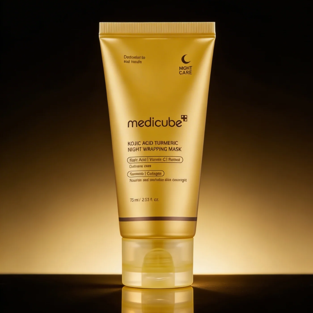 Medicube Kojic Acid Turmeric Night Wrapping Mask - Máscara Facial Noturna