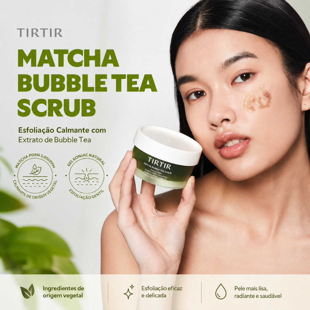 Tirtir Matcha Bubble Tea Scrub - Esfoliante Facial