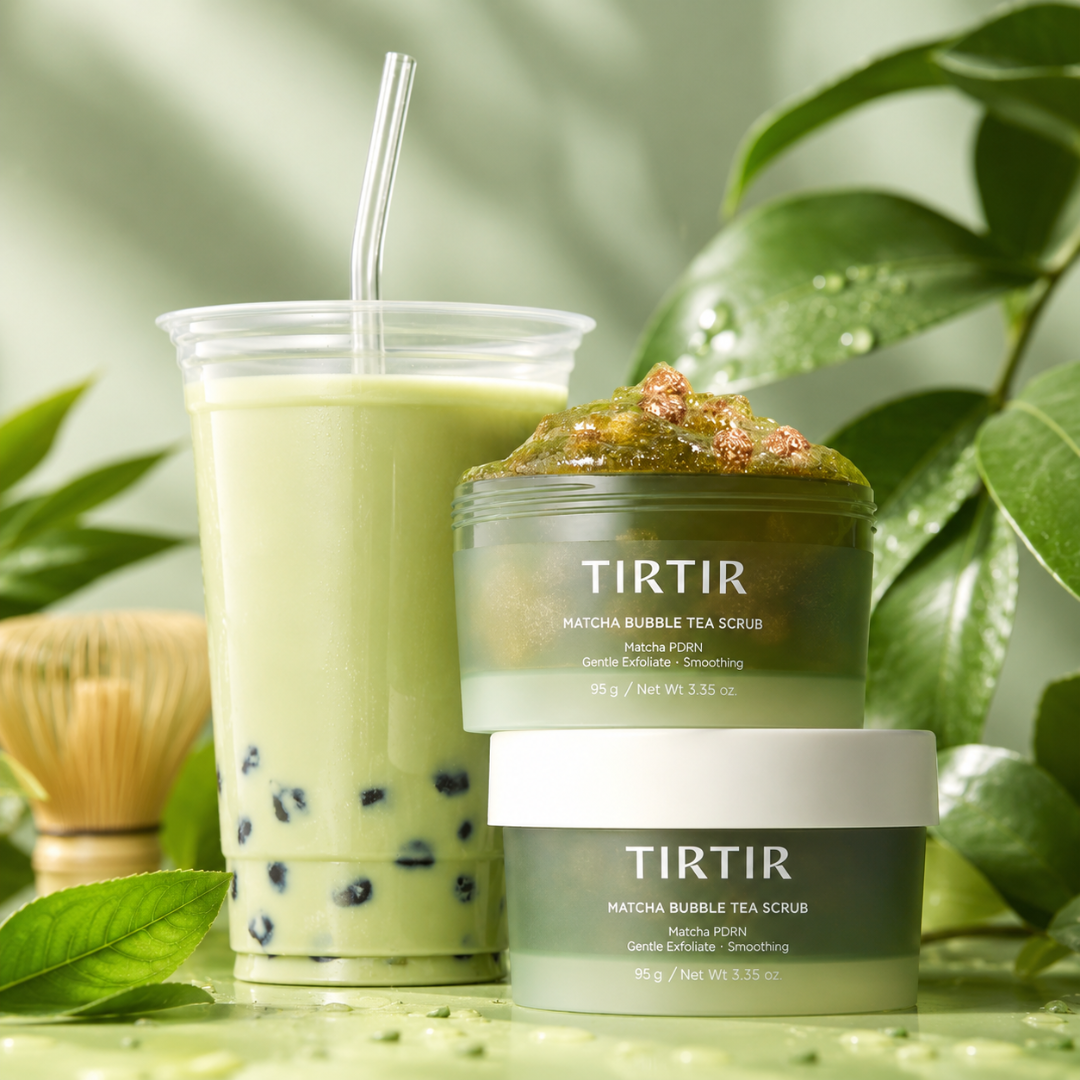 Tirtir Matcha Bubble Tea Scrub - Esfoliante Facial