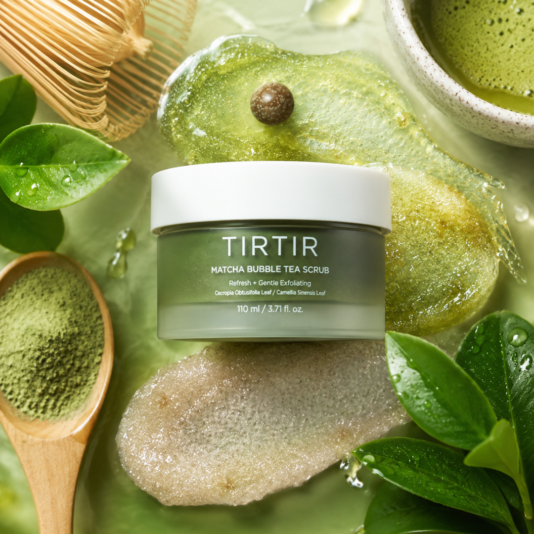 Tirtir Matcha Bubble Tea Scrub - Esfoliante Facial