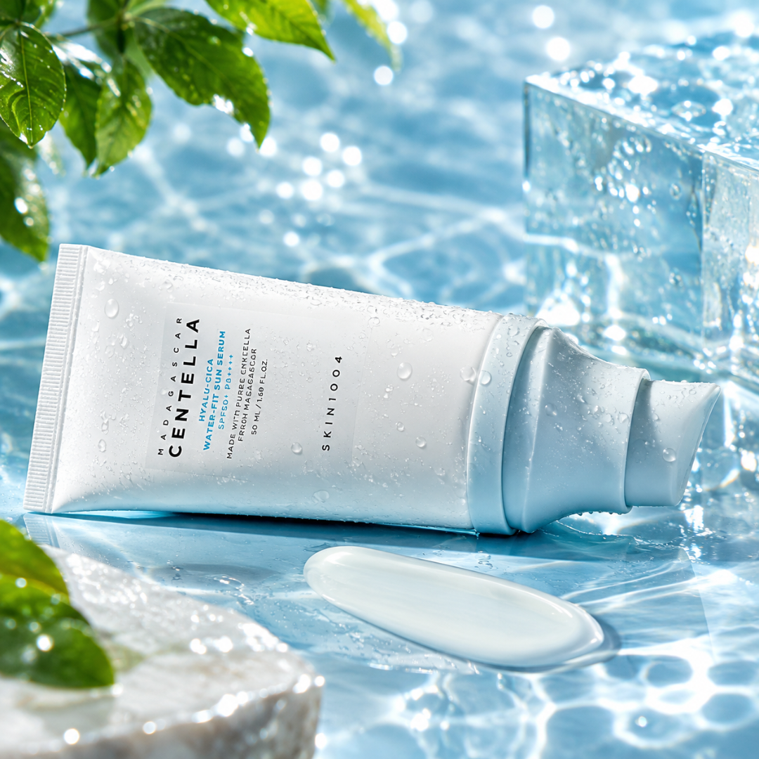 Skin1004 Madagascar Centella Hyalu-Cica Water-Fit Sun Serum - Protetor Solar em Sérum 50ml