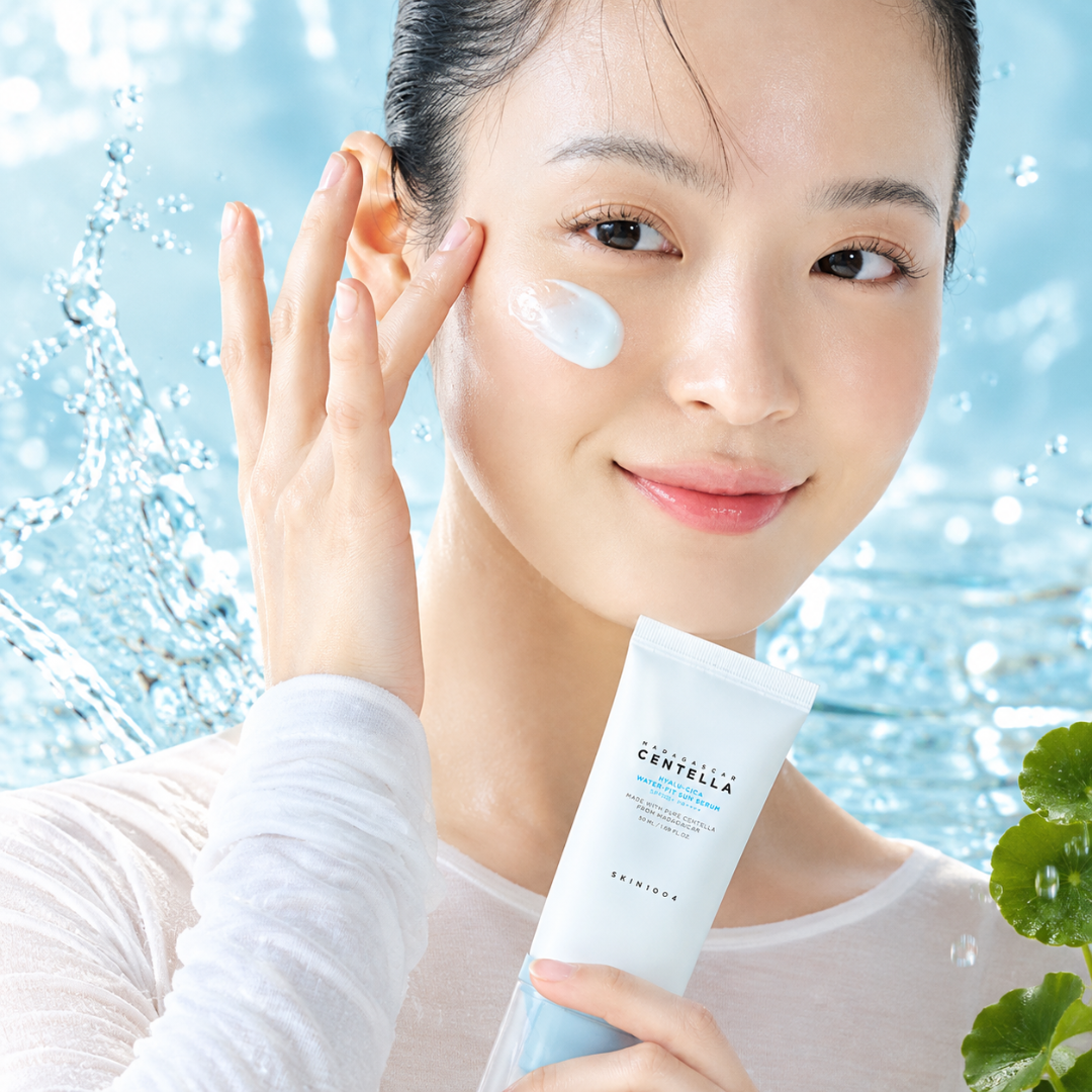 Skin1004 Madagascar Centella Hyalu-Cica Water-Fit Sun Serum - Protetor Solar em Sérum 50ml